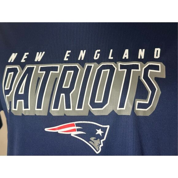 NFL Team Apparel Men's Navy New England Patriots Graphic Jersey Tee Medium - Picture 3 of 5